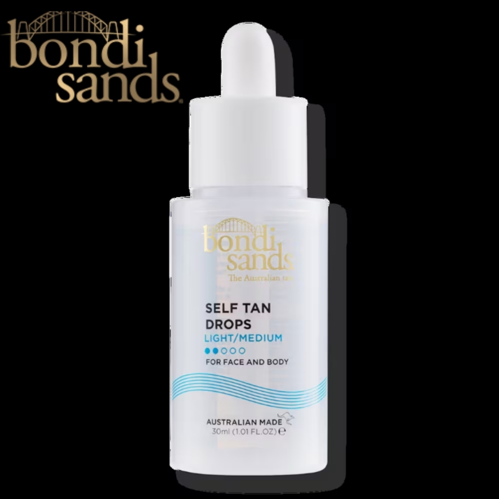 NWT Bondi Sands Hydrating Self Tan Drops for Face and Body- LIGHT/MEDIUM